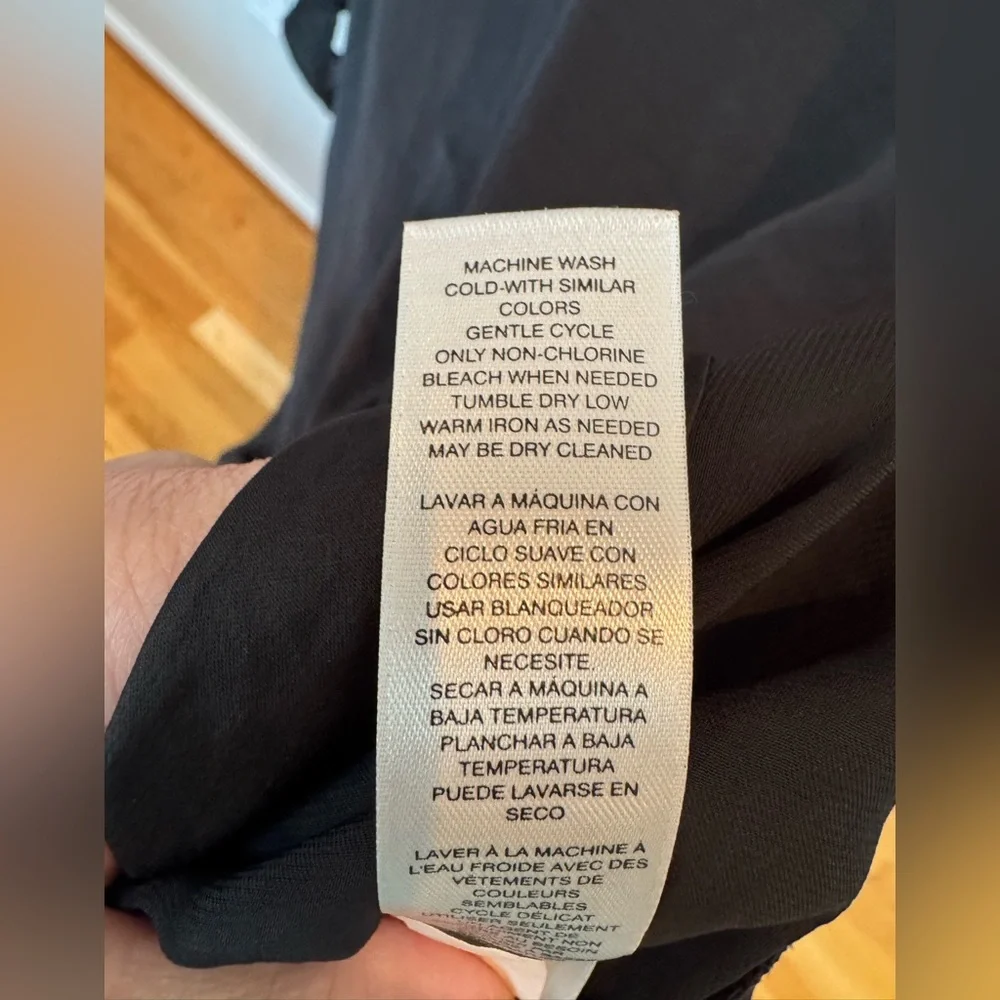 Chico's Women's Lattice Sleeve Blouse - Picture 5 of 6